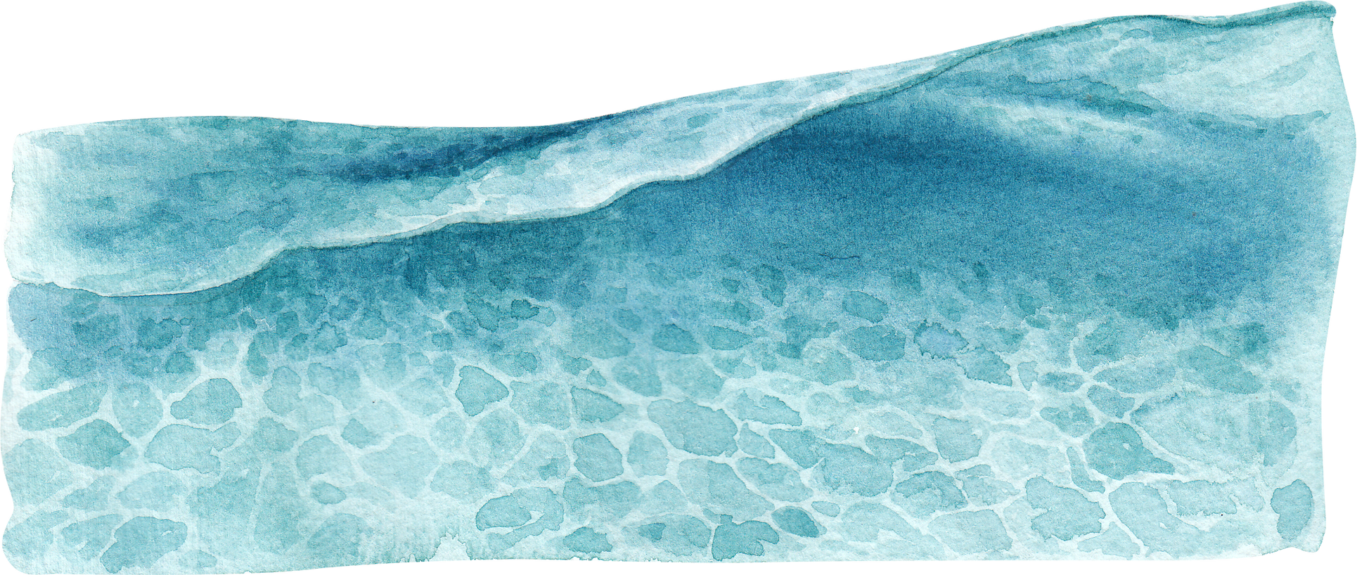 Ocean Wave Watercolor Illustration